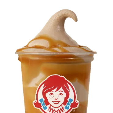 Caramel Chocolate Frosty Swirl™ — official Wendy's menu photo