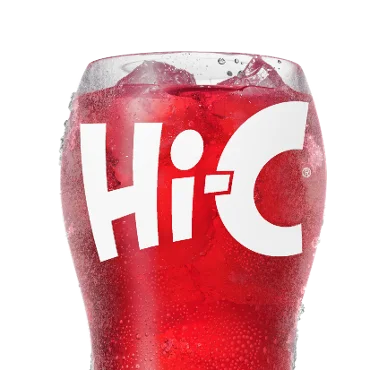 Hi-C® Flashin' Fruit Punch® — official Wendy's menu photo