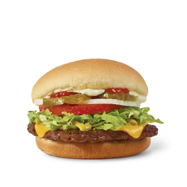 Jr. Cheeseburger Deluxe — official Wendy's menu photo