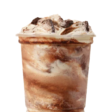 OREO® Brownie Vanilla Frosty Fusion™ — official Wendy's menu photo